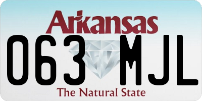 AR license plate 063MJL