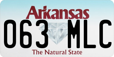 AR license plate 063MLC
