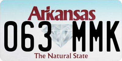 AR license plate 063MMK