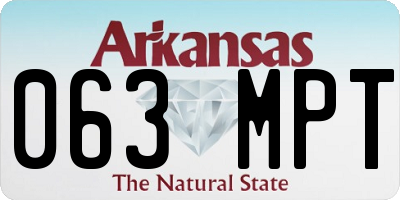 AR license plate 063MPT