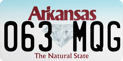 AR license plate 063MQG