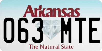 AR license plate 063MTE