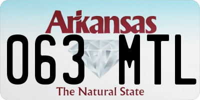 AR license plate 063MTL