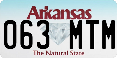 AR license plate 063MTM