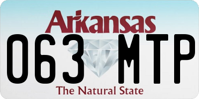 AR license plate 063MTP