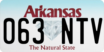 AR license plate 063NTV