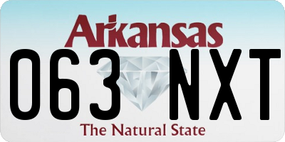 AR license plate 063NXT