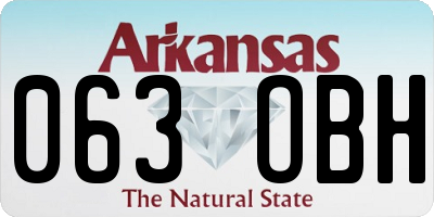 AR license plate 063OBH