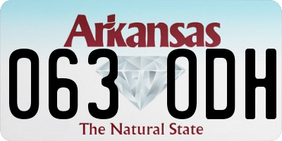 AR license plate 063ODH