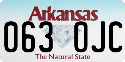 AR license plate 063OJC