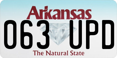 AR license plate 063UPD