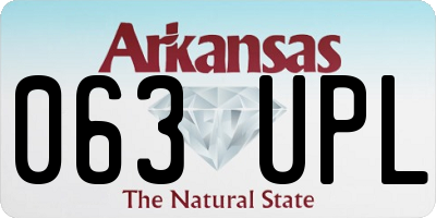 AR license plate 063UPL