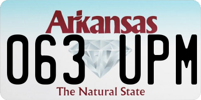 AR license plate 063UPM