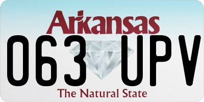 AR license plate 063UPV