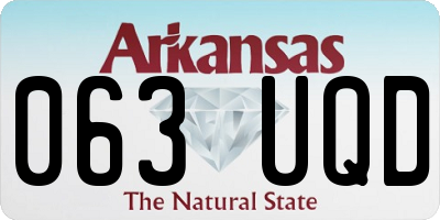 AR license plate 063UQD
