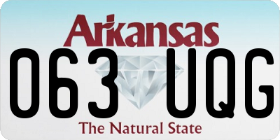 AR license plate 063UQG