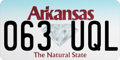AR license plate 063UQL