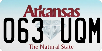 AR license plate 063UQM