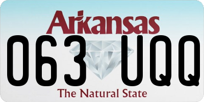 AR license plate 063UQQ