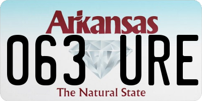 AR license plate 063URE