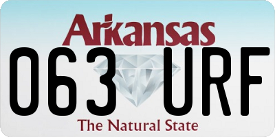 AR license plate 063URF