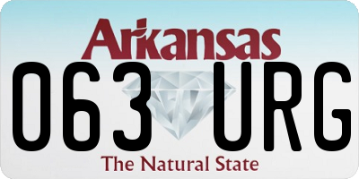 AR license plate 063URG