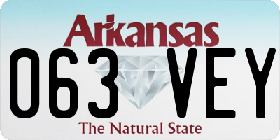 AR license plate 063VEY