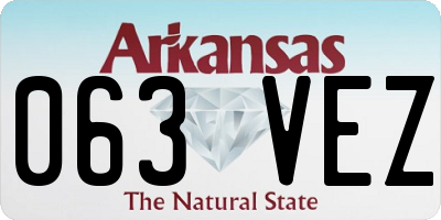 AR license plate 063VEZ