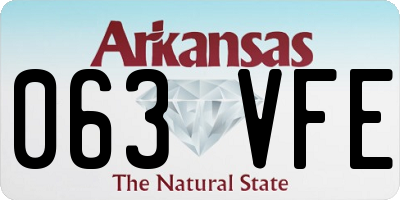 AR license plate 063VFE