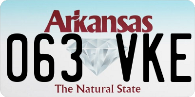 AR license plate 063VKE