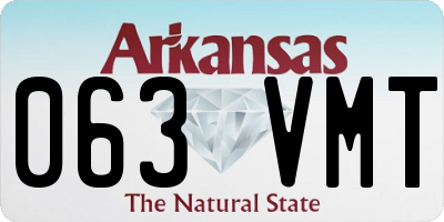 AR license plate 063VMT