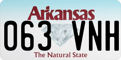 AR license plate 063VNH