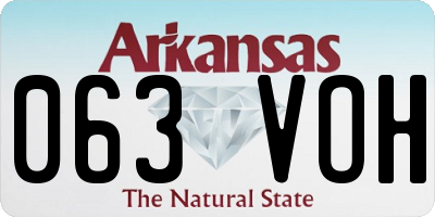 AR license plate 063VOH