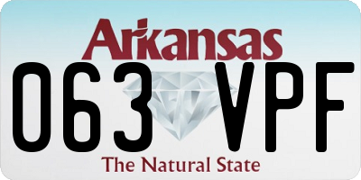AR license plate 063VPF