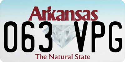 AR license plate 063VPG