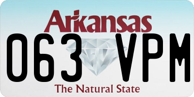 AR license plate 063VPM