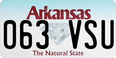 AR license plate 063VSU