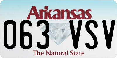 AR license plate 063VSV