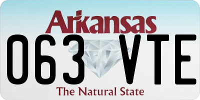 AR license plate 063VTE