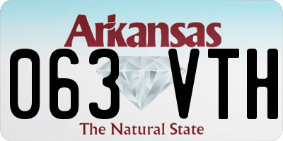 AR license plate 063VTH