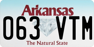 AR license plate 063VTM