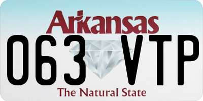 AR license plate 063VTP