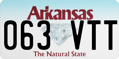 AR license plate 063VTT