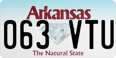 AR license plate 063VTU