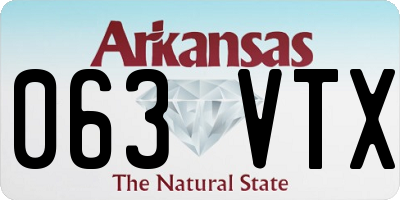 AR license plate 063VTX