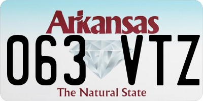 AR license plate 063VTZ