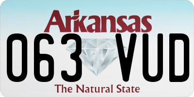 AR license plate 063VUD