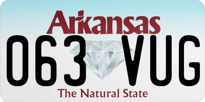 AR license plate 063VUG