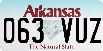 AR license plate 063VUZ