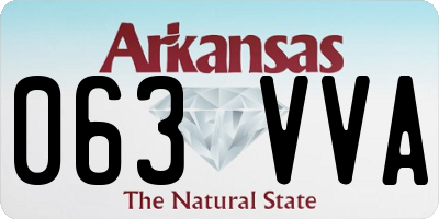 AR license plate 063VVA